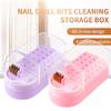 30 Holes Nail Art Drill Bits Storage Box Milling Cutter Showing Shelf Nail Tools Holder Display Electric Drill Bits Organizer