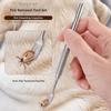 3Pcs/Set Stainless Steel Professional Tick Tweezers Portable Pet Tick Hook  for Pets