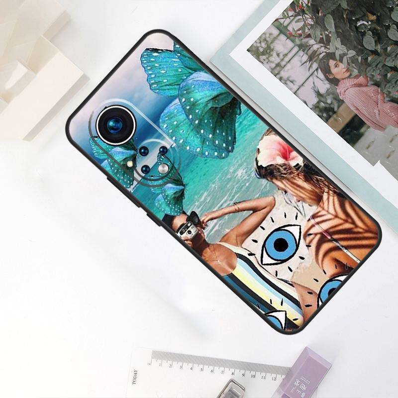 

Летний коллаж Серф Бичи Блю Для Honor Magic 7 Lite 6 8 Pro Чехол Для Honor X9d X9a X9b X9c X8c X8b 200 400 50 70 90 Win RT Honor 90 Lite