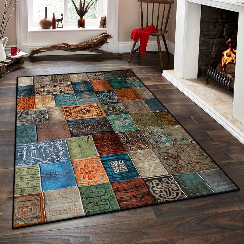 

Американський стиль Геометричний килим для вітальні Абстрактна прикраса Килим приліжковий для спальні Нековзний килимок 200x300 Для лаунжу Миючий килимок для підлоги 60x90cm