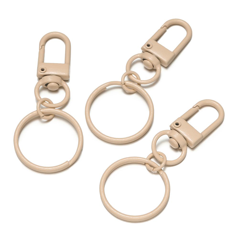 

5/10pcs Colored Alloy Lobster Clasp Spring Buckle With 25mm Keyring For Diy Jewelry Making Keychains Hooks Bags Buckle 5pcs хакі