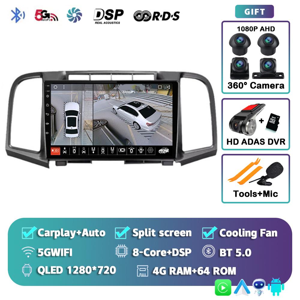 Android14 Carplay Auto For Toyota Venza 2008 - 2012 2013 2014 2015 2016 Car Radio Multimedia Player Video Stereo WIFI+4G BT 2DIN