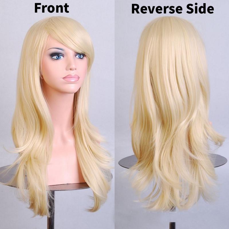 Cross Border Anime Cosplay Wavy Wig With Heat Resistant Fiber For Women