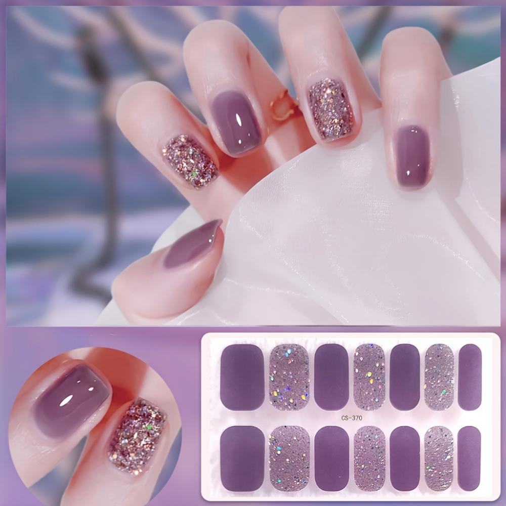 Dashing Diva Nail Strips Women's Fashion Nail Stickers Self-Adhesive Full Nail Wraps Waterproof Free Sealing Gel Nail Film