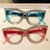 Durable High Quality Elegant Fashion Glasses with Rhinestone - Cat-eye Frame Perfect for Formal Events Formal Eyewear