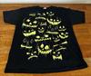 VTG Y2k Glow In The Dark Jack O Lantern Faces T Shirt XL Halloween Black