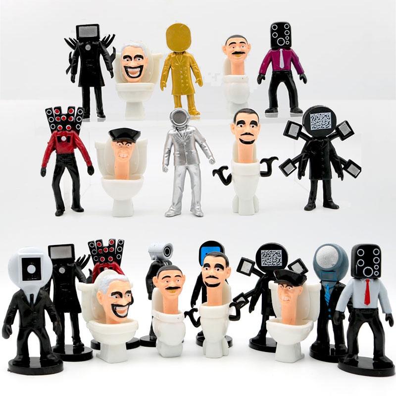 Skibidi Toilet Pvc Collectible Figure Interactive Game Desktop Decoration