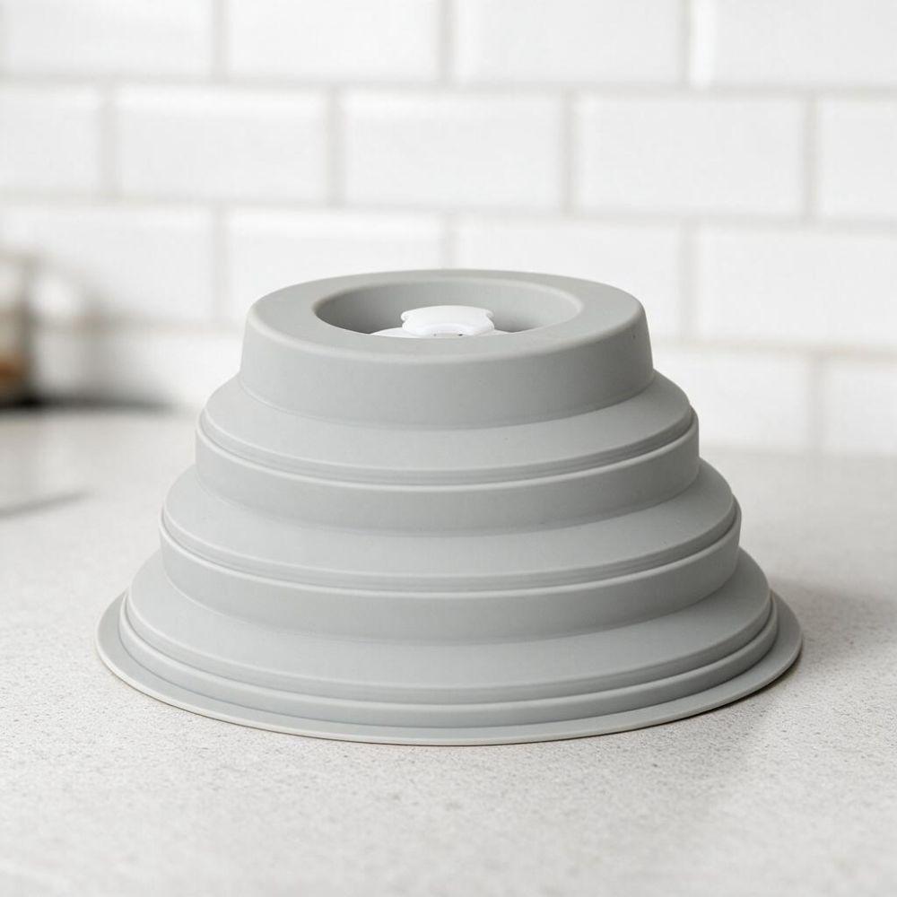 Folding Microwave Splash Guard Splash-proof Microwave Plate Lid Kitchen