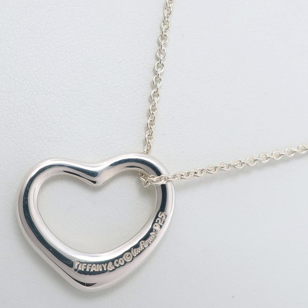 TIFFANY&Co. Open heart Necklace Elsa Peretti Silver925 heart 6g Women Used