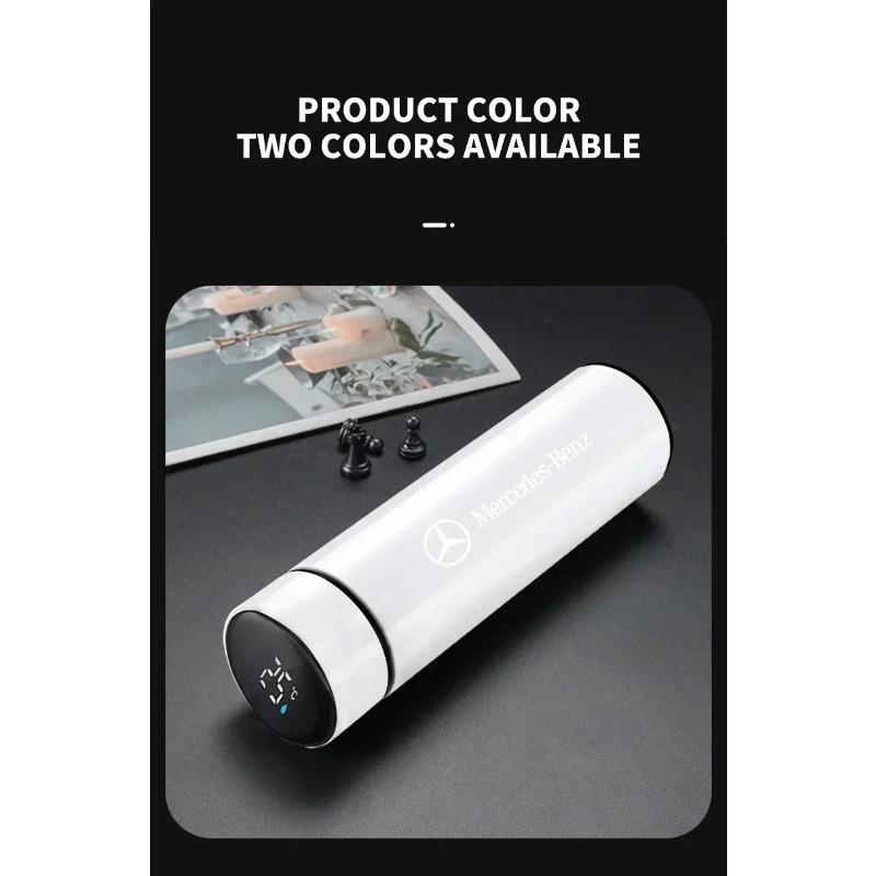 1 stk Bærbar Bil Smart Termosflaske Temperaturvisning Kopp For Mercedes Benz B/C/E/S-Klasse A-Klasse C200L GLC GLK CLA Tilbehør