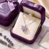 Light Luxury Design Love Sphere Necklace Sweet Elegant Style Zircon Necklace  Party Jewelry