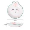 Creative cute cartoon ceramic tableware plate hand-painted ceramic bowl plate plate  set household tableware