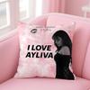 Singer Lyrical AAyliva EElif AAkar Cushion Cover Pillow Case Soft Skin Friendly Fabric Comfort  Concealed Zipper