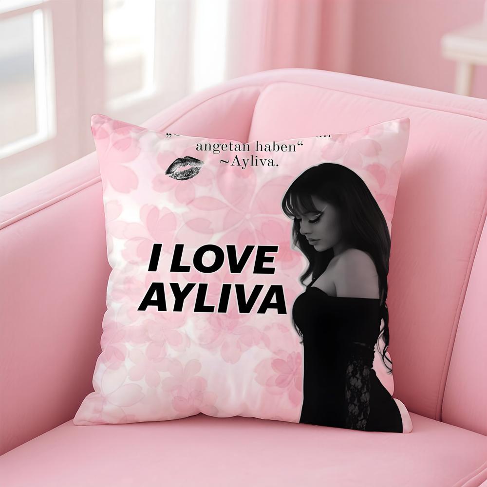Singer Lyrical AAyliva EElif AAkar Cushion Cover Pillow Case Soft Skin Friendly Fabric Comfort Concealed Zipper