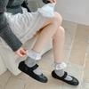 Women's Summer Thin Pure Color Sweet Lace Ballet Wind Sweat Absorbent Boneless Tube Pile Socks