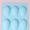 Moule à Gâteau Madeleine en Silicone 9 Cavités Coquille Biscuit Gâteau Savon Fait Main Plateau Moule en Silicone Anti-adhésif