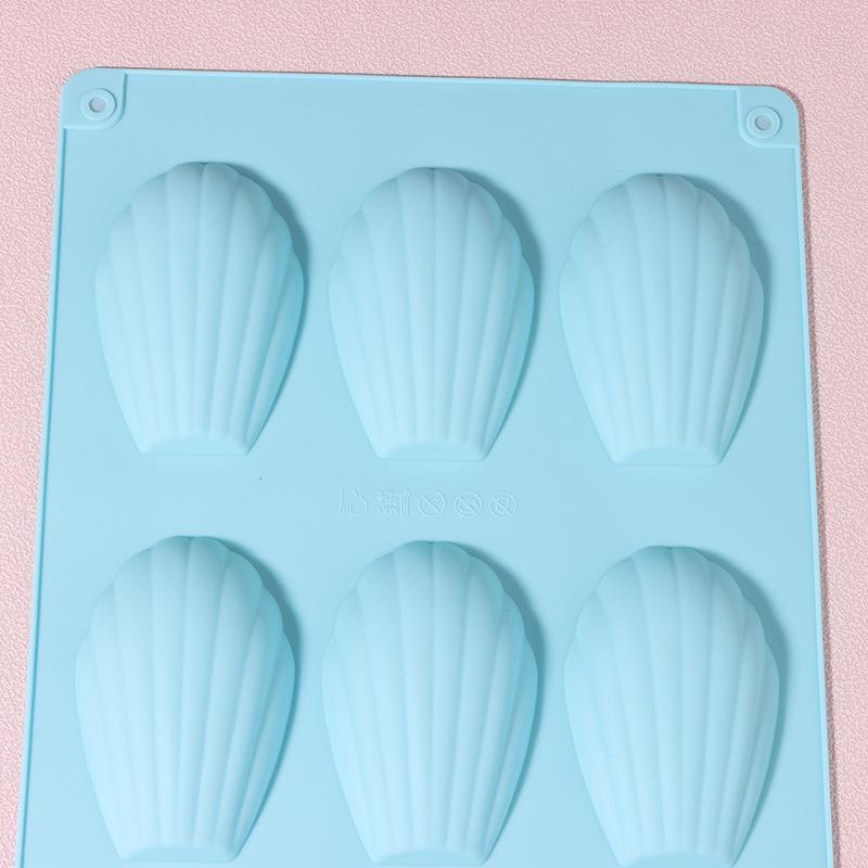 Moule à Gâteau Madeleine en Silicone 9 Cavités Coquille Biscuit Gâteau Savon Fait Main Plateau Moule en Silicone Anti-adhésif