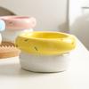 Cute Donut Shape Ceramic Pet Bowl Elevated Cat Bowl Protects Cervical Vertebrae Pet Supplies