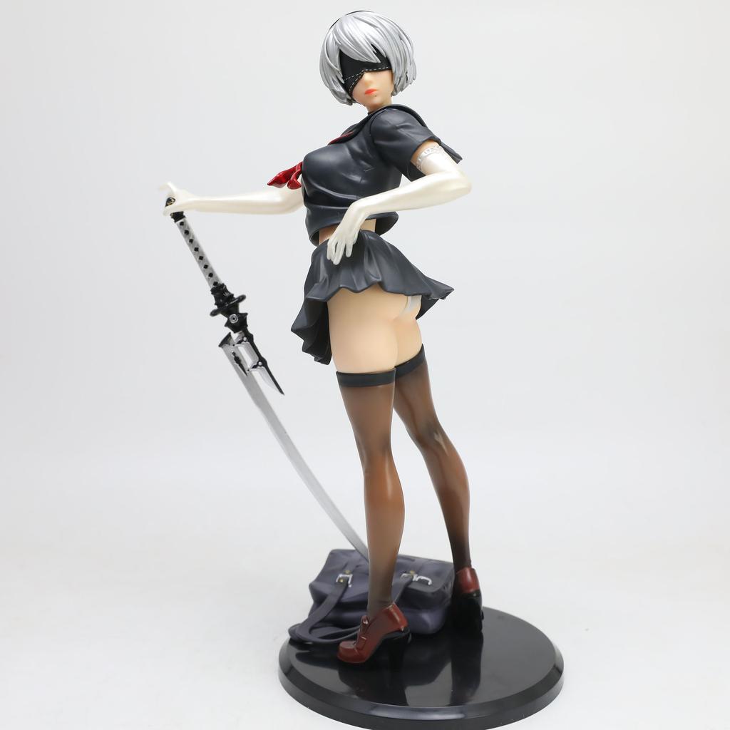 Yorha Figure Nier Automata 2B No.2 Tpye B Anime Figurine Nier Sailor Suit 30Cm Pvc Model Collection Desk Decoration Toys Gifts