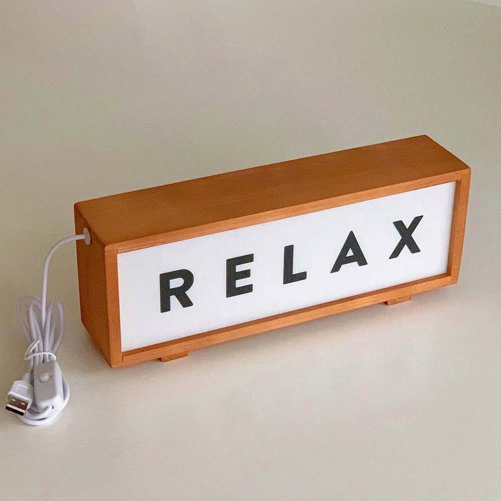 Glowing Effect Sleeping Lamp USB Desktop Ornament Lamp Toilet Wooden Acrylic Night Light  Kids Room