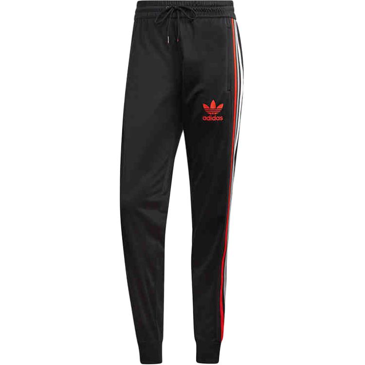 Adidas Originals Chile 20 Tp Sports Lifestyle Series Lace-Up Comfortable Woven Casual Pants Men bottoms Black GJ6781 S