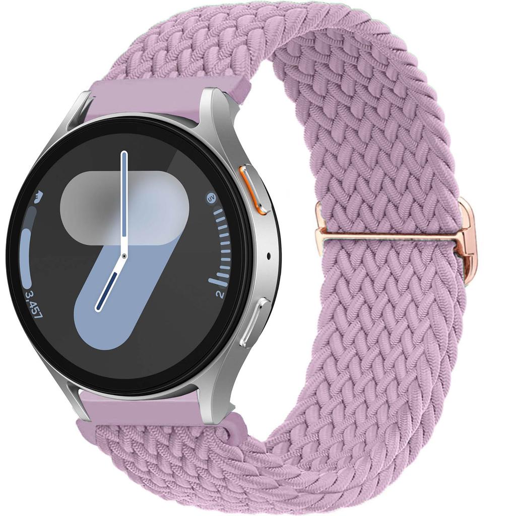 20mm Band For Samsung Galaxy Watch 7 4 6 Classic/5 Pro/3/active 2 Elastic Braided Solo Bracelet Huawei Watch GT 2e 3 Pro 4 Strap