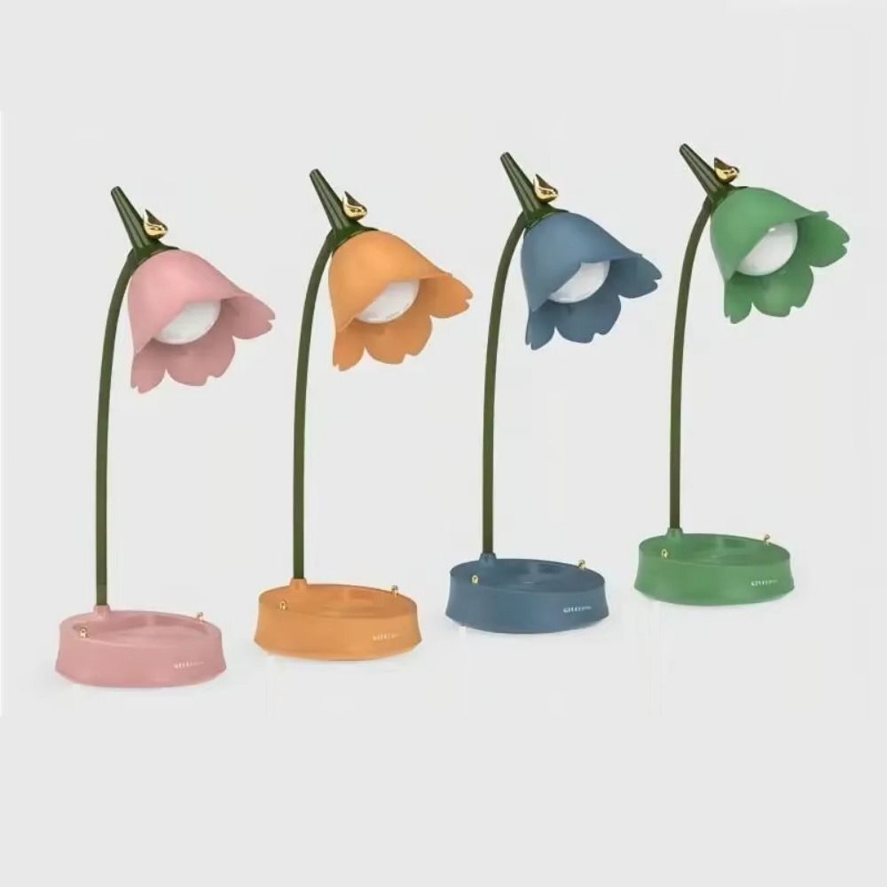 Adjustable LED Desk Lamp Touch Control Bedside Reading Lamp Flower Shaped Lamp  Study Office