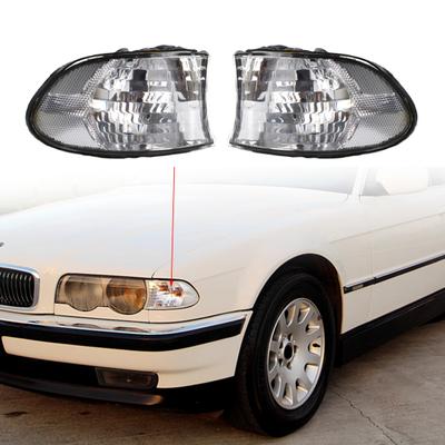 1 Paar Eckleuchtenabdeckung Einfache Verwendung Korrosionsschutz ABS Langlebige Blinkerabdeckung 63138379108 63138379107 für BMW E38 1999-2001