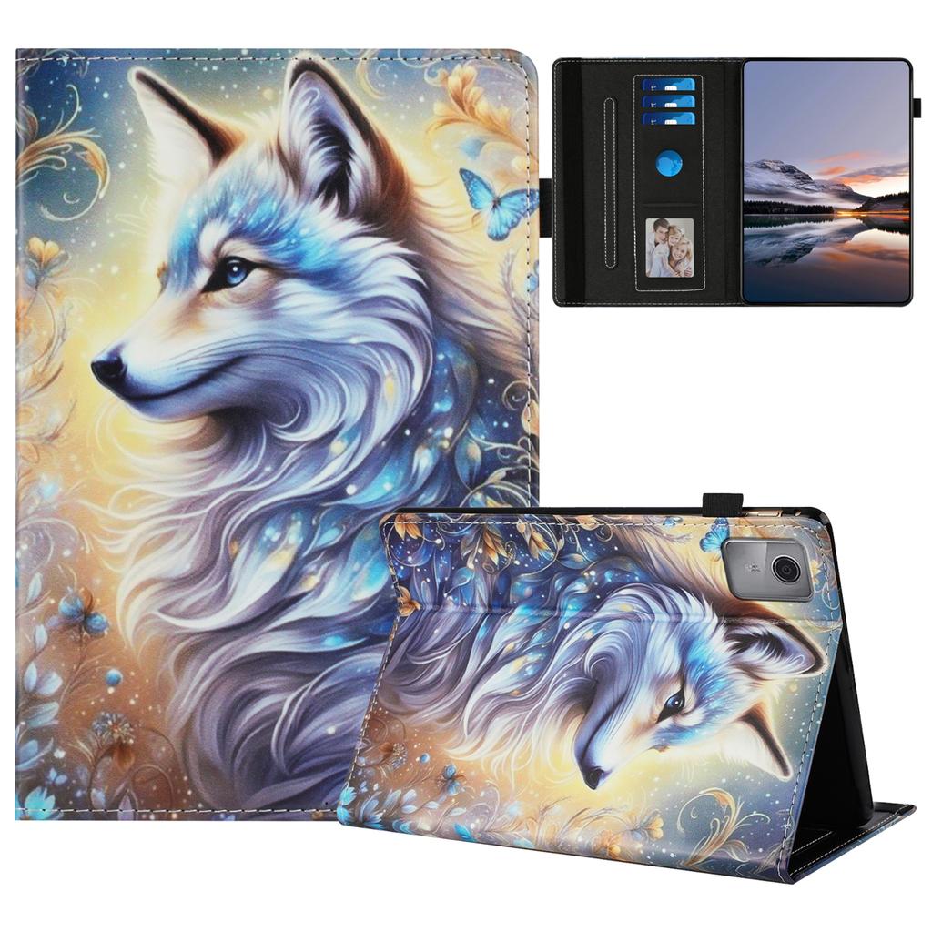 Tablet Case For Lenovo Tab M11/Xiaoxin Pad 11 2024 Pattern Leather Cover with Auto Sleep/Wake, Card Holder