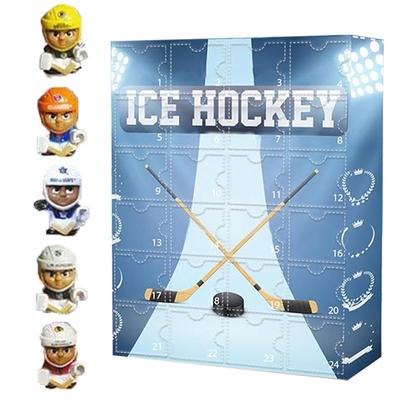 The One with 24 Little Doors Holiday Gift 24 Day Countdown Hockey Miniature Keepsake Advent Calendar for Christmas Kids Gift
