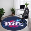 1pc Rockets Basketball Office Round Area Rug, Indoor Mat Suitable For Office, Under Office Chairs Bedroom Living Room Home Decor, Room Deco