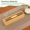 2Pcs Bamboo Incense Holder Burner Coffin Incense Holder with Storage for Stick for Yoga Room/Bedroom/Study Room/Office