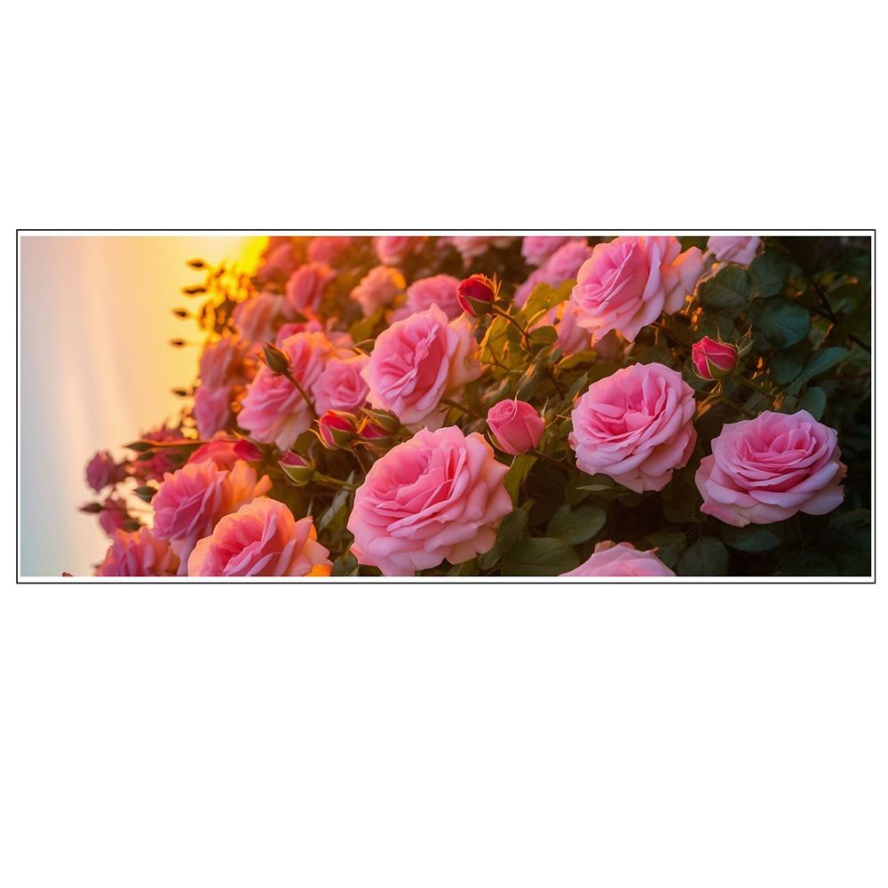 

Rose Lily Window Static Sticker Vivid Flower Electrostatic Film Creative Glass Decals Living Room 5