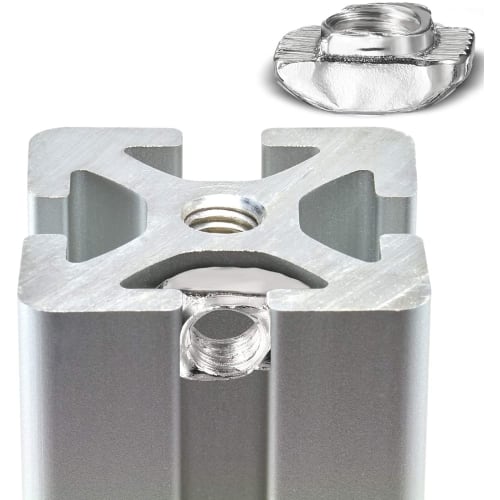 120pcs T-Nuts, T-Slot Nuts, M3, M4, M5, Hammer Head Clamping Nuts, High Hardness, Long Life