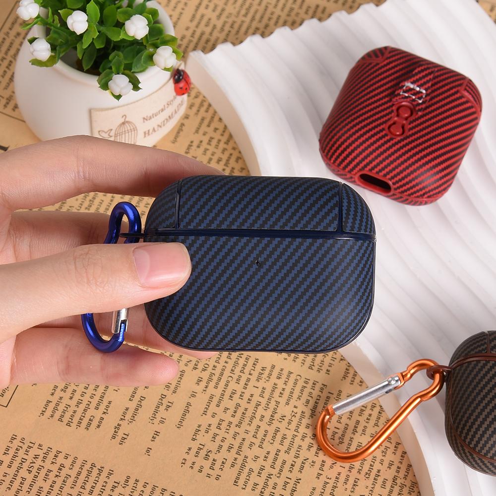 Real Carbon Fiber Earphone Case For AirPods 4 Carbon Fiber Wireless Earphone Case Cover For AirPods 3 2 1 Pro2 Carbon Fiber Case