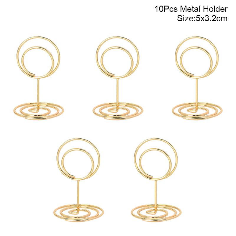 10pcs Natural Wooden Place Card Holders Stand Card Photo Clip Holder Rustic Wedding Decorations Party Table Number Name Sign