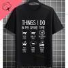 Things I Do In My Spare Time Funny Slogan Graphic Tshirt For Golf Lover Gift Originality Pure Cotton Casual Shortsleev Tshirts