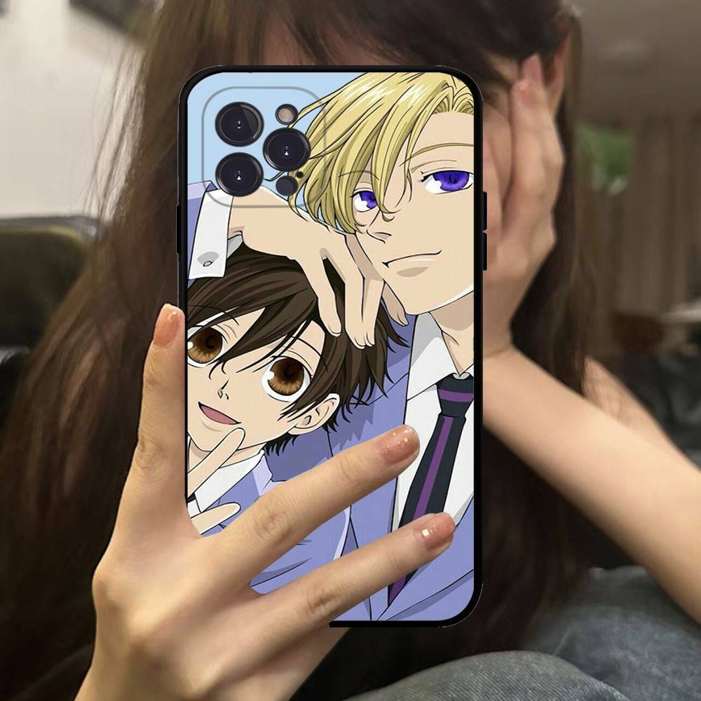 Classic Anime Ouran High School Host Club Phone Case For IPhone 16 15 14 11 12 13 Mini Pro XS Max Cover 6 7 8 Plus X