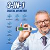 PH metr, TDS/pH/Teplota 3v1 pH metr pro vodu, Rozsah měření 0-14 pH Digitální pH metr