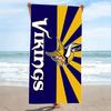 Minnesota Vikings Print Beach Towel, Large Soft Quick Dry Towel for Beach Camping Swimming