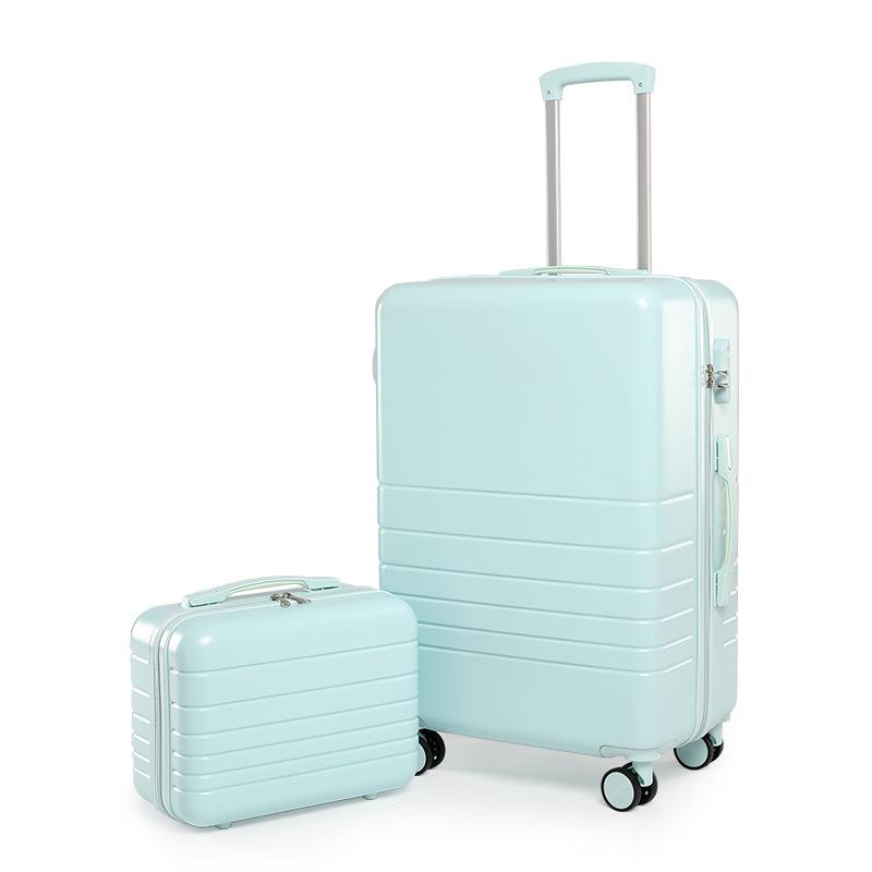 Yongsheng Candy Color Luggage: Lightweight, 24-inch Suitcase & 20-inch Carry-On Set for Women, Students, and Mothers.