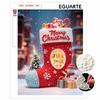 Christmas Pearl Painting Art Painting Kit Handmade Diy Home Decoration Painting with Red Stocking Snowman Gift Theme