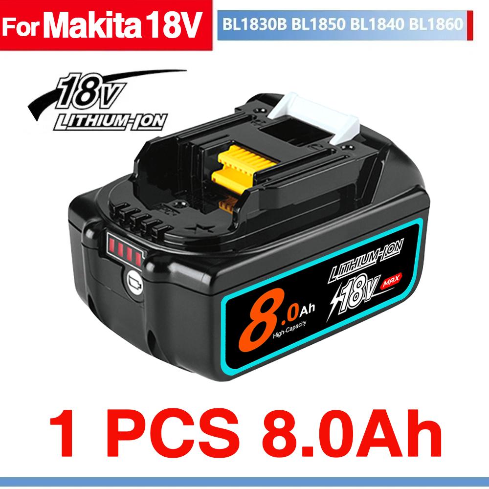Genuine With Charger BL1860 Rechargeable Battery 18V 12000mAh Lithium Ion for Makita 18v Battery BL1850 BL1880 BL1860B LXT400