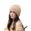 Koreanische Mode Strickmütze: Warm, Fleecegefüttert, Nerzgarn, Ohrenschutz für Damen - Perfekt für Herbst und Winter.