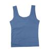 Women’s Sleeveless Ribbed Knit Tank Top Round Neck Fitted Basic Casual Stretchy Soft Undershirt for Summer Daily Wear