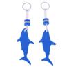 Shark Floating Keychain EVA Foam Water Key Float Key Ring for Canoeing Sailing Surfing Seaside