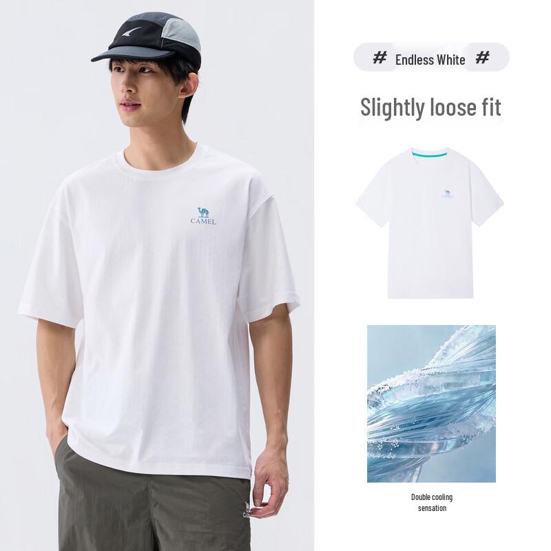 Camel Men's Summer Cooling Quick-Dry Graphic T-Shirt
