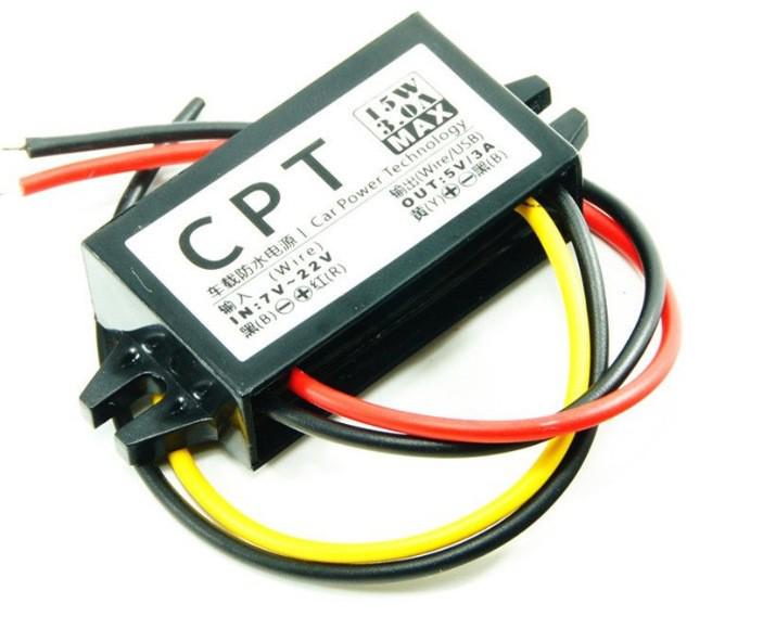 Convertor de Alimentare Auto Ultra-subțire 12V la 5V 3A 15W Modul Buck DC-DC Transformator