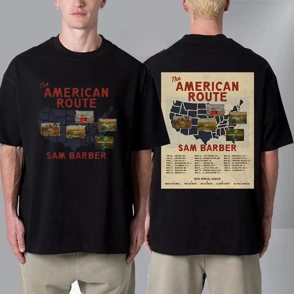 Sam Barber The American Route Tour 2026 Schedule Tour Dates TShirt Unisex T-Shirt XXXL