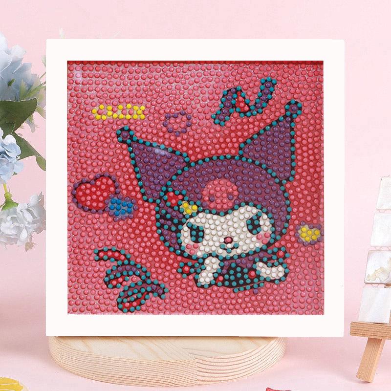Sanrio Children's Diamond Painting with Frame Stickers - DIY Handmade Gift Set